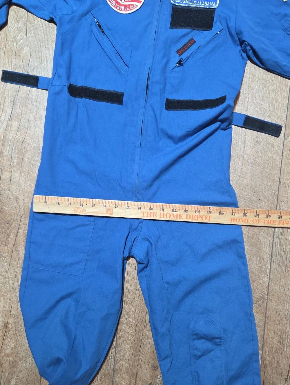 Authentic US NASA Space Camp Blue Flight Jumpsuit 5 Patches